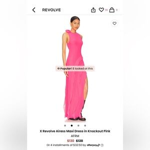 COPY - X Revolve Airess Maxi Dress in Knockout Pink